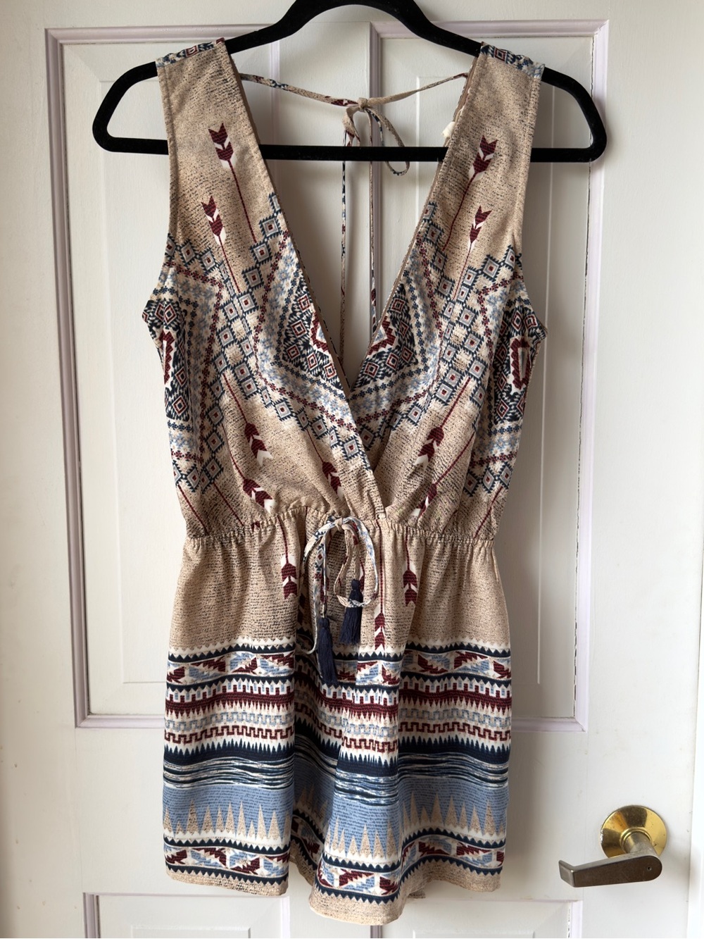 Illa Illa Aztec Print Sleeveless Romper Size Small
